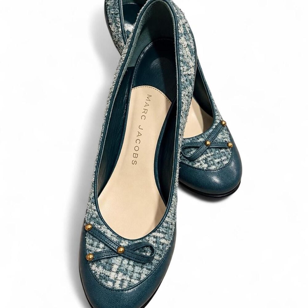 Marc Jacobs Vintage Tweed Leather Pumps